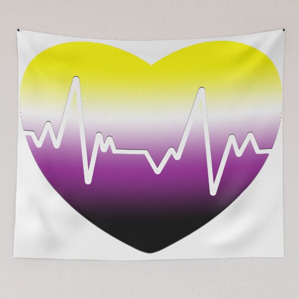 Item preview, Non-Binary Heart Beat designed and sold by RMSartZ.