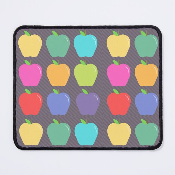 Item preview, Colorful Apples with Grey Background designed and sold by SunfullyYours.