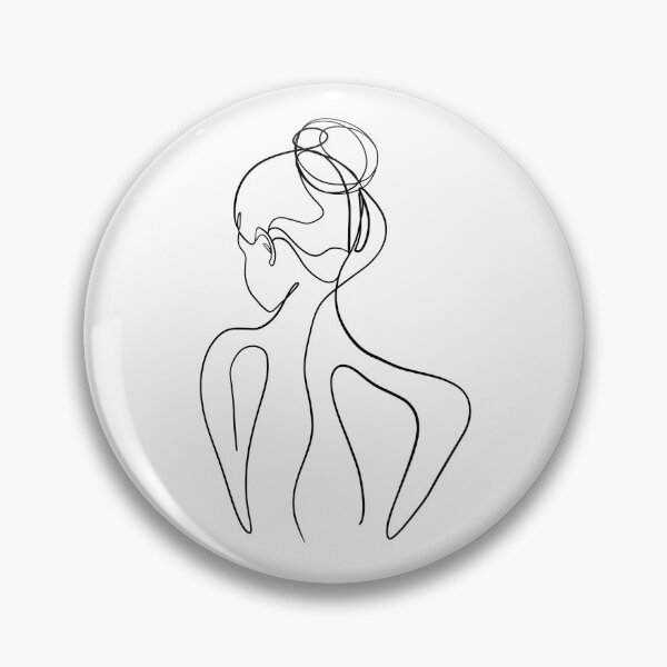 Item preview, Line art woman back designed and sold by PrintsEntmt.