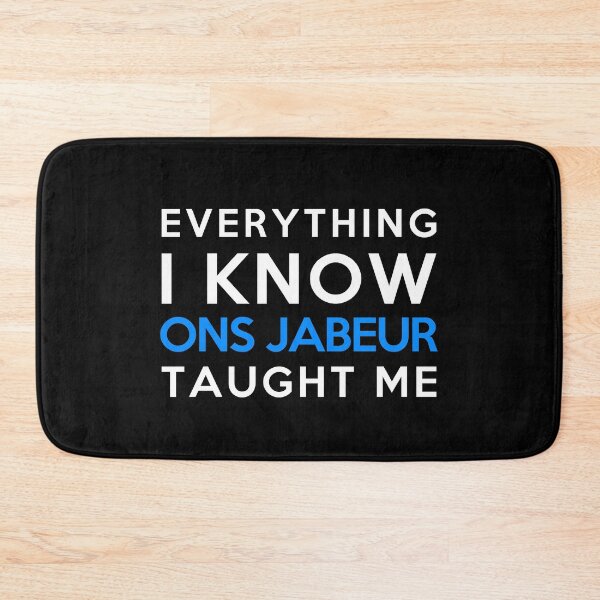 Item preview, Everything I know - Ons Jabeur designed and sold by 2Girls1Shirt.