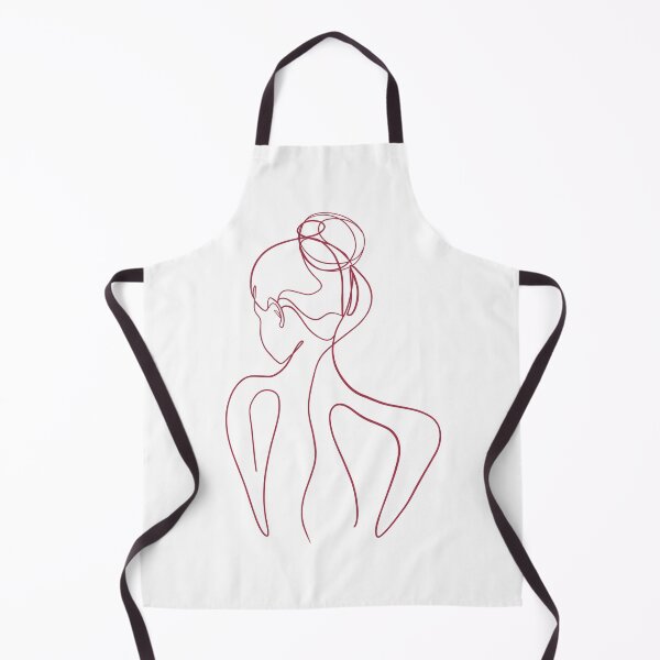 Item preview, Red line art woman back designed and sold by PrintsEntmt.