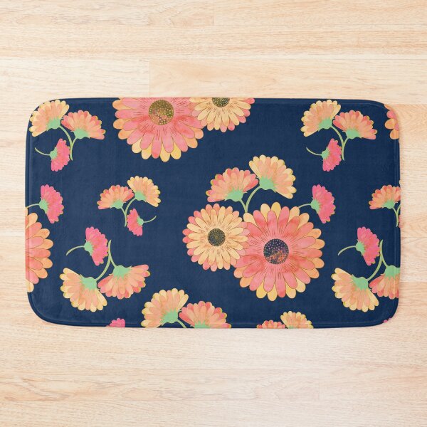 Item preview, Gerberas on Navy designed and sold by CaelaBeeDesigns.