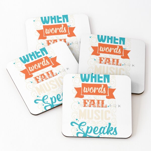 Item preview, WHEN WORDS FAIL MUSIC SPEAKS designed and sold by Marakstore.