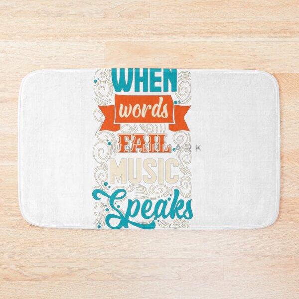 Item preview, WHEN WORDS FAIL MUSIC SPEAKS designed and sold by Marakstore.