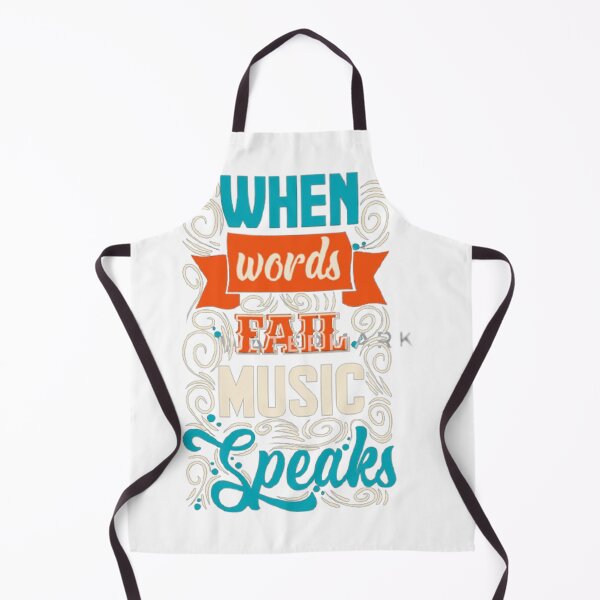 Item preview, WHEN WORDS FAIL MUSIC SPEAKS designed and sold by Marakstore.