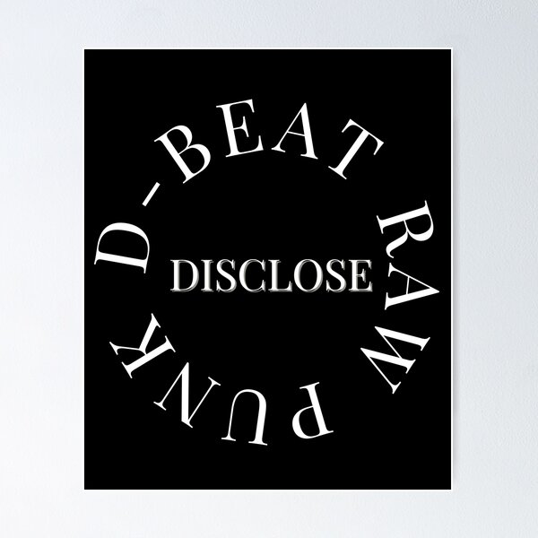 D beat raw punk disclose Poster for Sale by Popzeyy