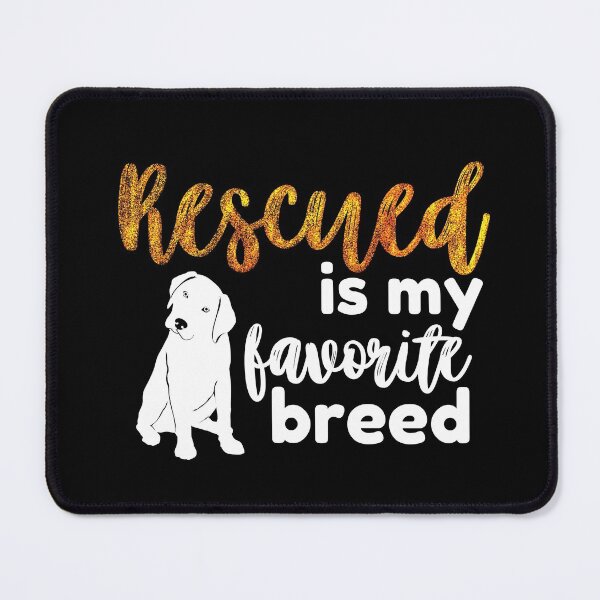 Item preview, Rescued is my favorite breed - Dog Glitter Orange designed and sold by dbyjane.