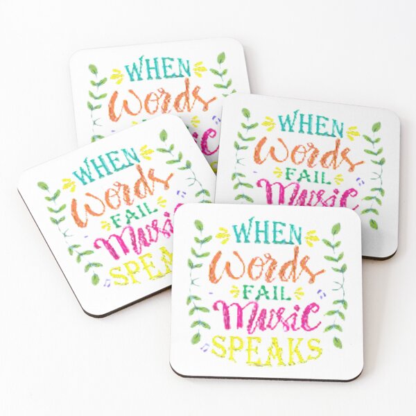 Item preview, WHEN WORDS FAIL MUSIC SPEAKS designed and sold by Marakstore.