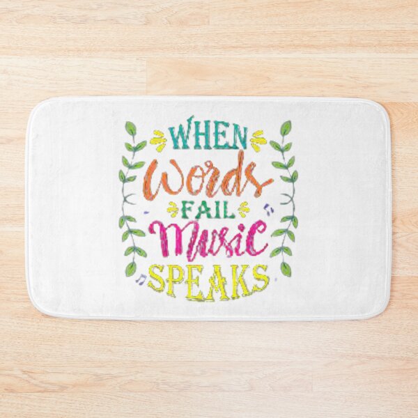 Item preview, WHEN WORDS FAIL MUSIC SPEAKS designed and sold by Marakstore.