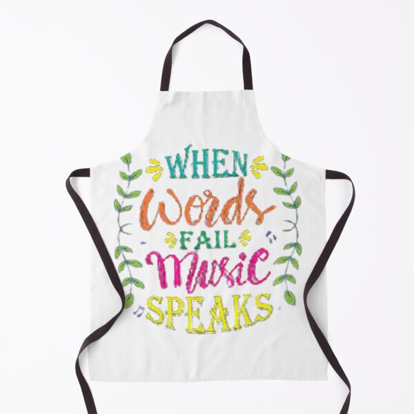 Item preview, WHEN WORDS FAIL MUSIC SPEAKS designed and sold by Marakstore.