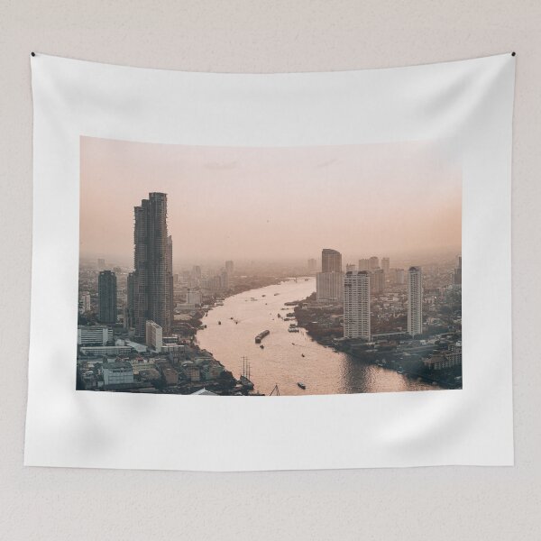 Item preview, Evening Sunset - Bangkok Thailand - Skyline Cityscape, South East Asia designed and sold by LachieMyles.