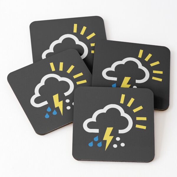 Item preview, All weather - Everything thunder cloud, rain, snow designed and sold by GeeksUnique.