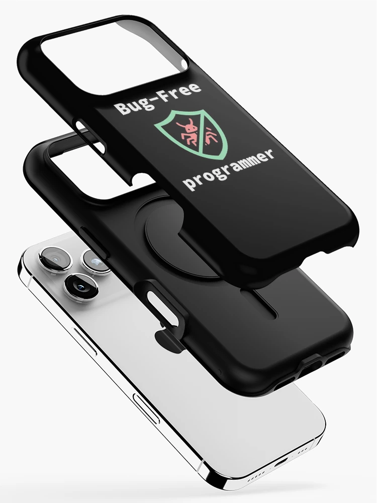 Thumbnail 2 of 4, iPhone Case, Bug-Free Programmer, Bug-Free Programming, Software Engineer, Computer Science, Programming Humor, Dark designed and sold by Max-Wear.