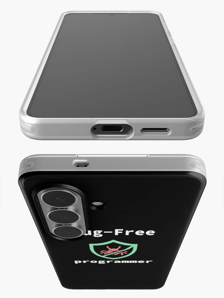 Thumbnail 3 of 4, Samsung Galaxy Phone Case, Bug-Free Programmer, Bug-Free Programming, Software Engineer, Computer Science, Programming Humor, Dark designed and sold by Max-Wear.