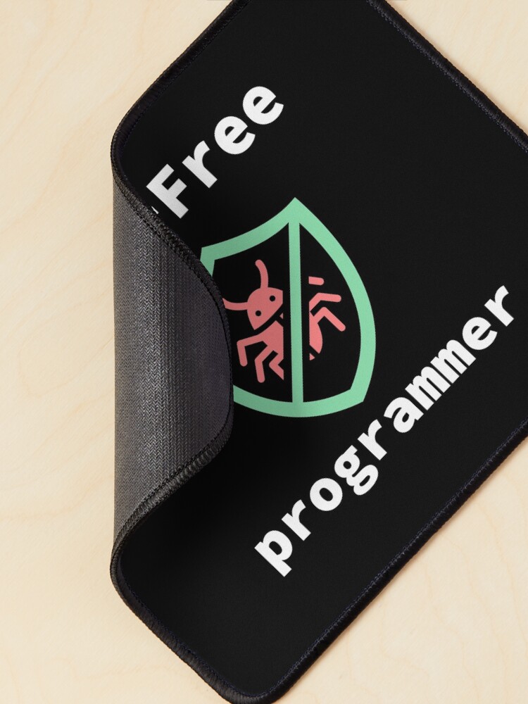 Thumbnail 2 of 5, Mouse Pad, Bug-Free Programmer, Bug-Free Programming, Software Engineer, Computer Science, Programming Humor, Dark designed and sold by Max-Wear.