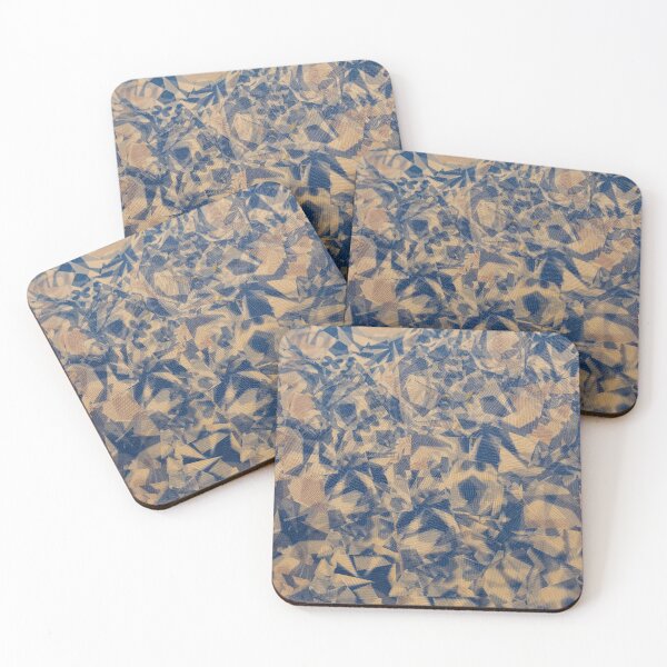 Item preview, Abstract Blue Material for Tee shirts, Dresses Tops and Soft Furnishings designed and sold by KALEIDOSCOPE UK.