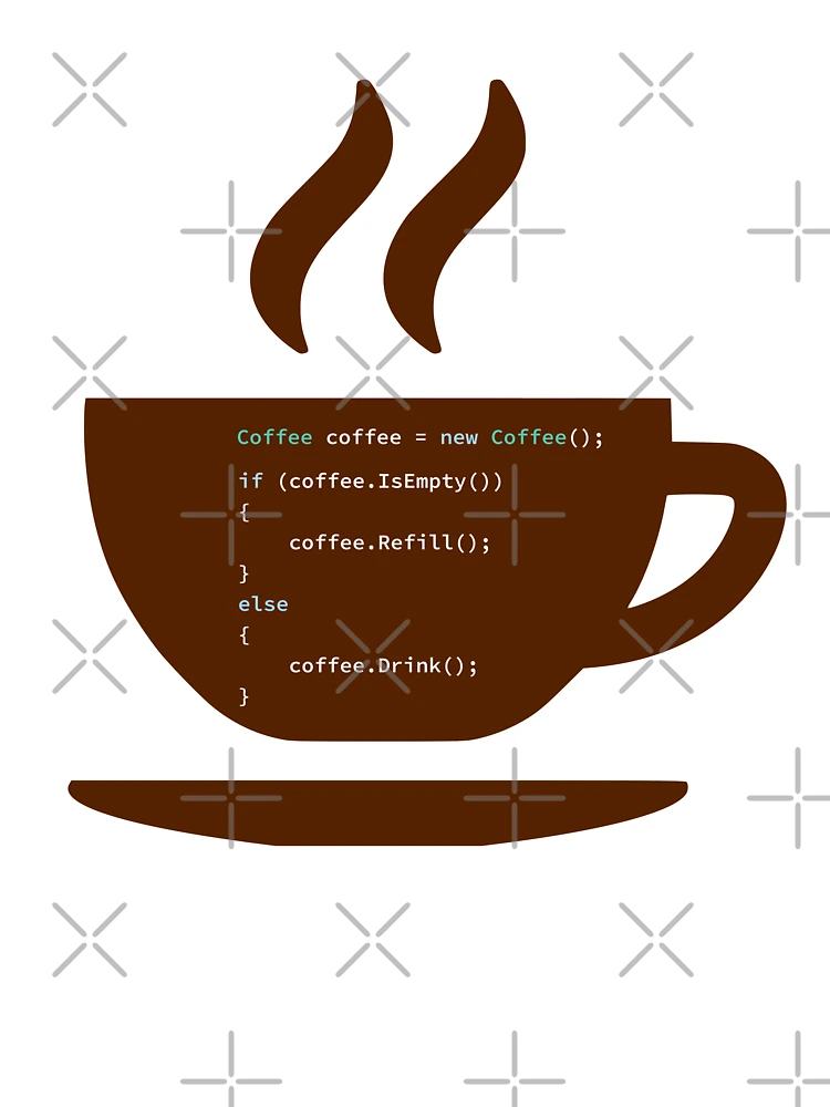 Thumbnail 4 of 4, Boxy T-Shirt, If Coffee Is Empty Refill, else Drink in Some Abstract Programming Language, Programmer, Source Code, Programming Code, Software Engineer, Computer Science, Programming Humor designed and sold by Max-Wear.
