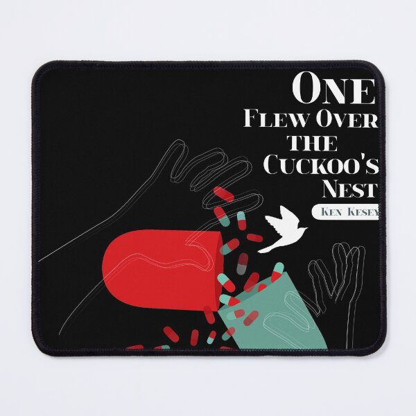 Item preview, One Flew Over The Cuckoo's Nest Fan Art Poster on Black designed and sold by XOOXOO.