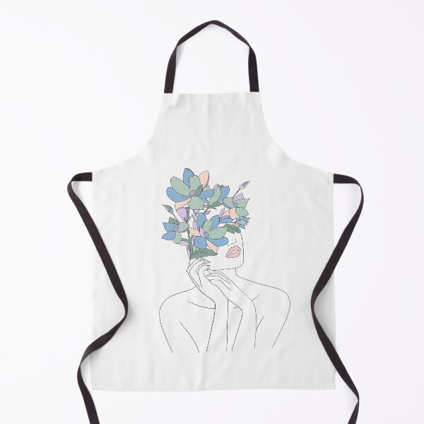 Item preview, Colorful Line art flower woman face  designed and sold by PrintsEntmt.