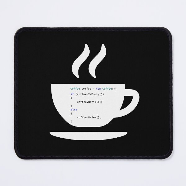 Item preview, If Coffee Is Empty Refill, else Drink in Some Abstract Programming Language, Programmer, Source Code, Programming Code, Software Engineer, Computer Science, Programming Humor, dark designed and sold by Max-Wear.