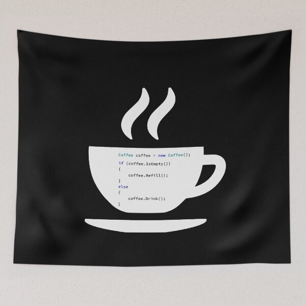 Item preview, If Coffee Is Empty Refill, else Drink in Some Abstract Programming Language, Programmer, Source Code, Programming Code, Software Engineer, Computer Science, Programming Humor, dark designed and sold by Max-Wear.