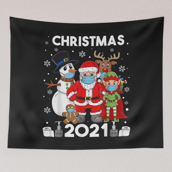 Item preview, Christmas 2021 Santa And Friends Funny Boys Kids Family Xmas T-Shirt  designed and sold by Klaus-Gilbert.