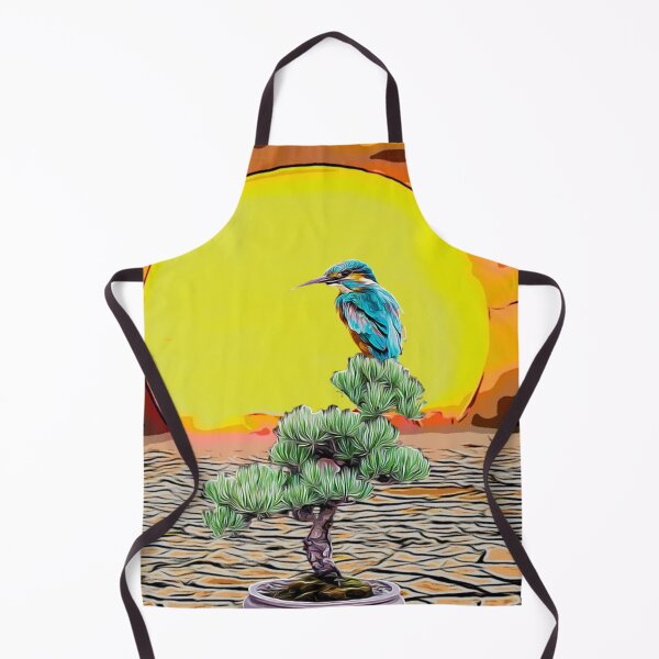 Item preview, Kingfisher bonsai desert sunset designed and sold by TrippyEarth.