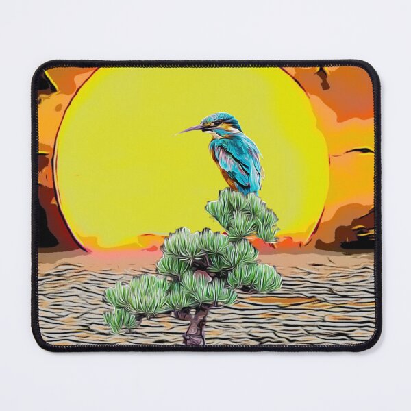 Item preview, Kingfisher bonsai desert sunset  designed and sold by TrippyEarth.