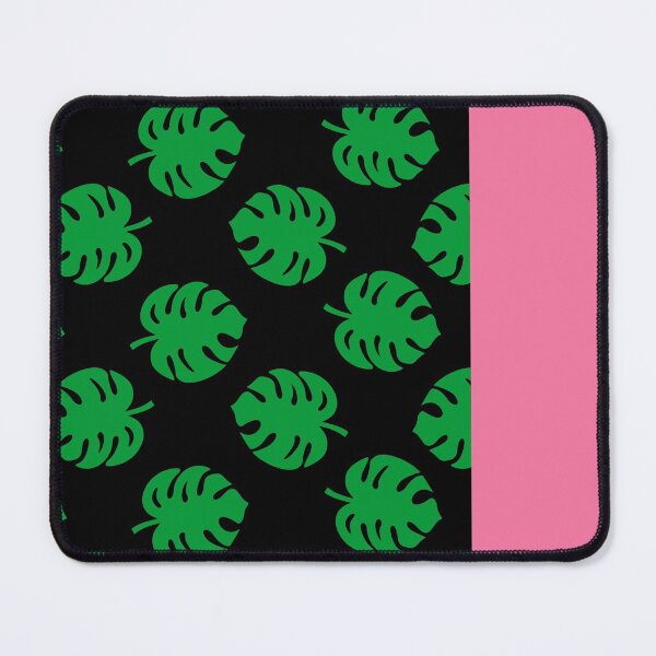 Item preview, Monstera on Black Pattern with Pink designed and sold by XOOXOO.