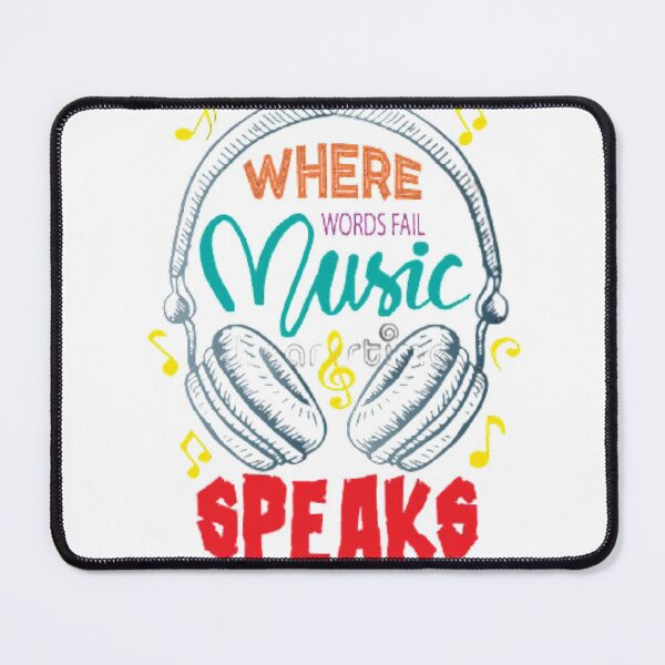 Item preview, WHEN WORDS FAIL MUSIC SPEAKS designed and sold by Marakstore.
