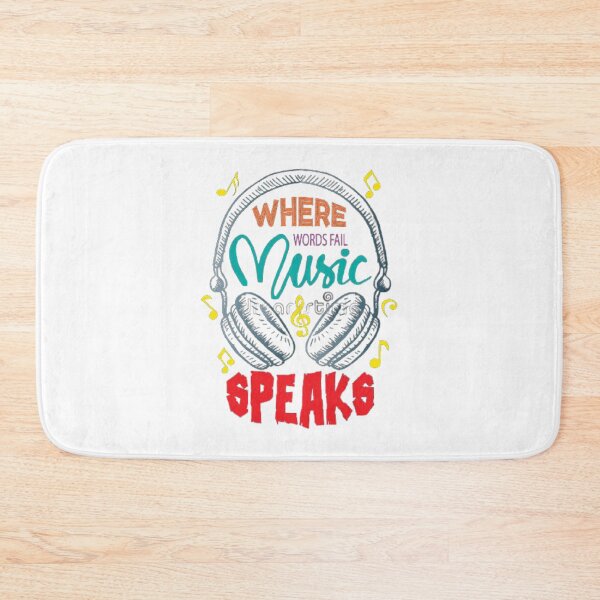 Item preview, WHEN WORDS FAIL MUSIC SPEAKS designed and sold by Marakstore.