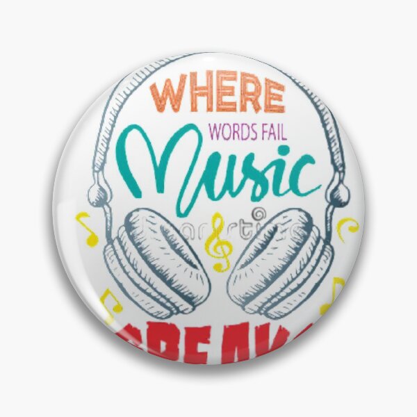 Item preview, WHEN WORDS FAIL MUSIC SPEAKS designed and sold by Marakstore.