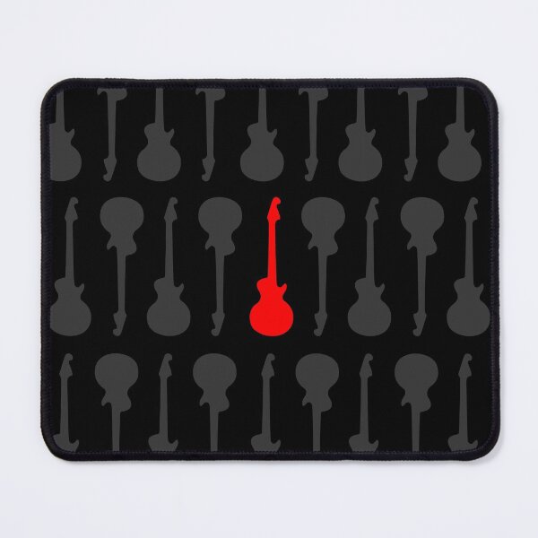 Item preview, Red and Black Guitars Pattern designed and sold by XOOXOO.