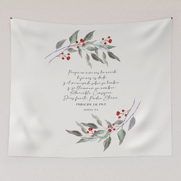 Item preview, Isaías 9:6, Spanish Christmas Bible Verse designed and sold by latiendadearyam.