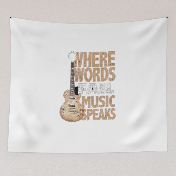 Item preview, WHEN WORDS FAIL MUSIC SPEAKS designed and sold by Marakstore.