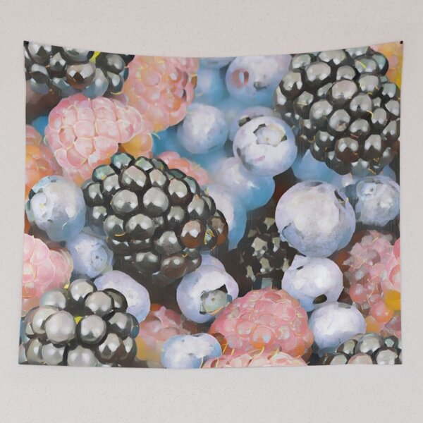Item preview, Berry Fruit Medley Painting/ Colorful Fruit Pattern  designed and sold by Designs By YL.