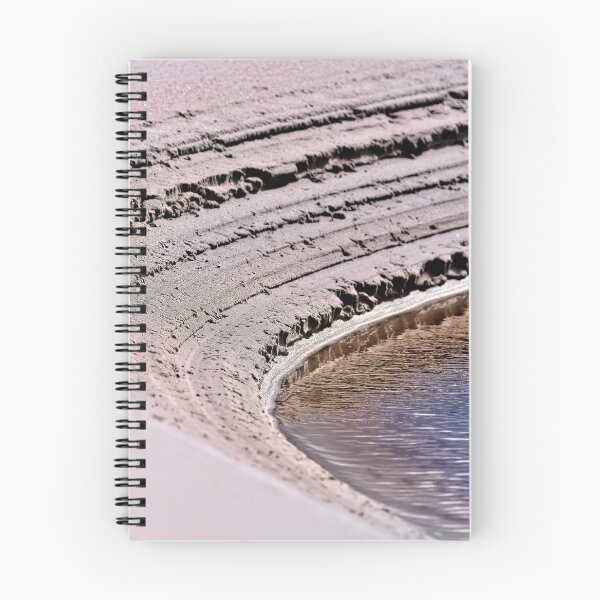 Item preview, Abstract untouched river cutting into beach sand designed and sold by hendrikspix.
