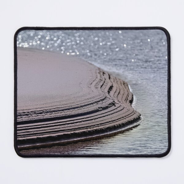 Item preview, Abstract untouched river cutting into beach sand designed and sold by hendrikspix.
