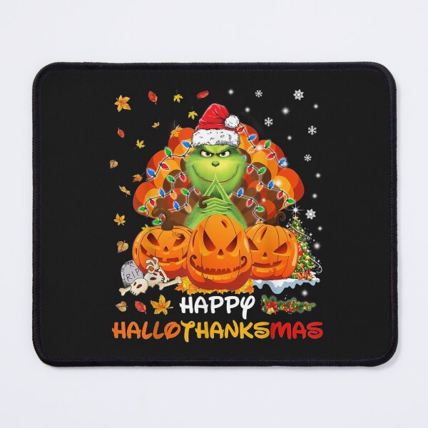 Item preview, Happy Hallothanksmas G.rin-ch and Merry Christmas - Fall T-Shirt designed and sold by Klaus-Gilbert.