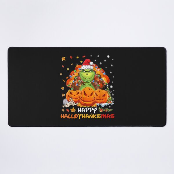 Item preview, Happy Hallothanksmas G.rin-ch and Merry Christmas - Fall T-Shirt designed and sold by Klaus-Gilbert.