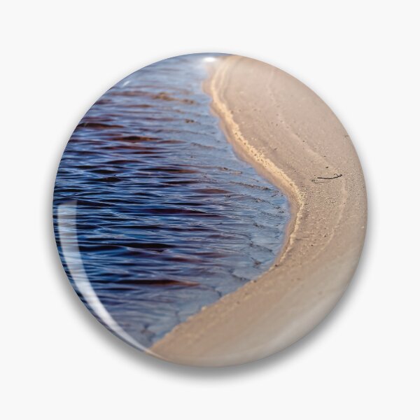 Item preview, Abstract untouched river cutting into beach sand designed and sold by hendrikspix.