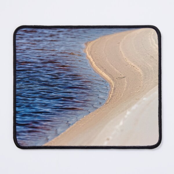 Item preview, Abstract untouched river cutting into beach sand designed and sold by hendrikspix.