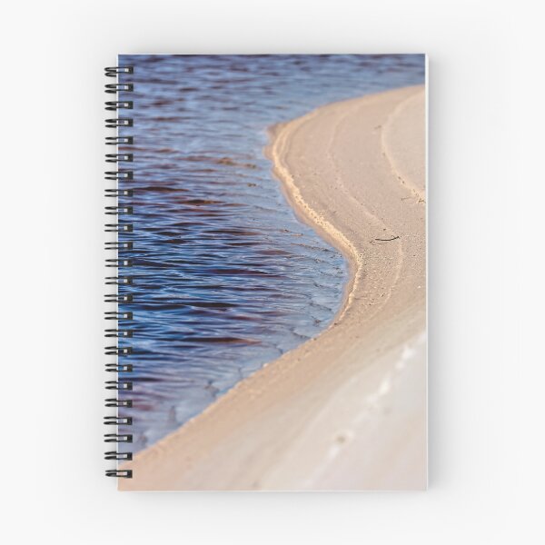 Item preview, Abstract untouched river cutting into beach sand designed and sold by hendrikspix.
