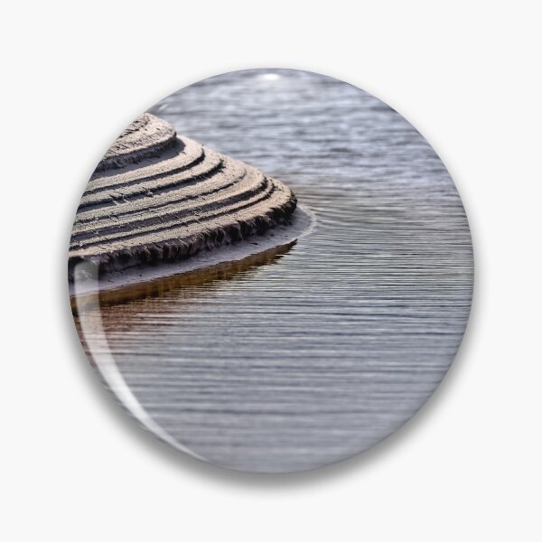 Item preview, Abstract untouched river cutting into beach sand designed and sold by hendrikspix.
