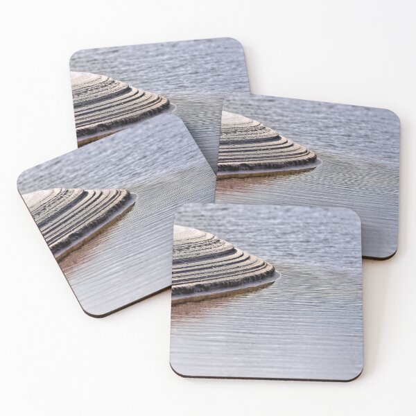 Item preview, Abstract untouched river cutting into beach sand designed and sold by hendrikspix.
