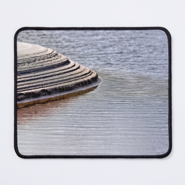 Item preview, Abstract untouched river cutting into beach sand designed and sold by hendrikspix.