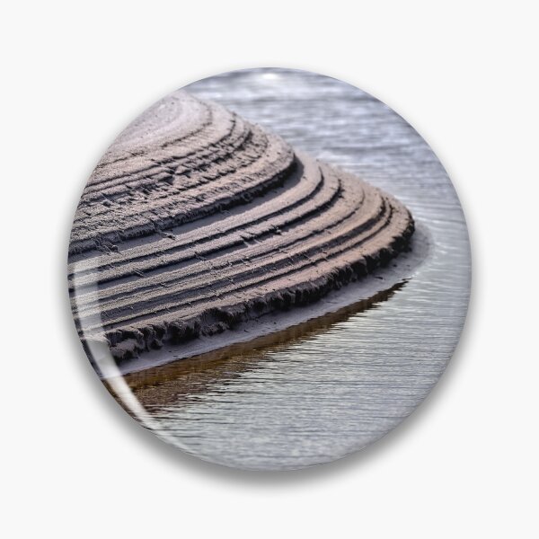 Item preview, Abstract untouched river cutting into beach sand designed and sold by hendrikspix.