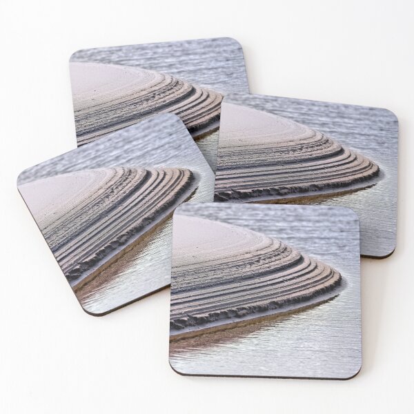 Item preview, Abstract untouched river cutting into beach sand designed and sold by hendrikspix.