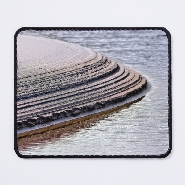 Item preview, Abstract untouched river cutting into beach sand designed and sold by hendrikspix.