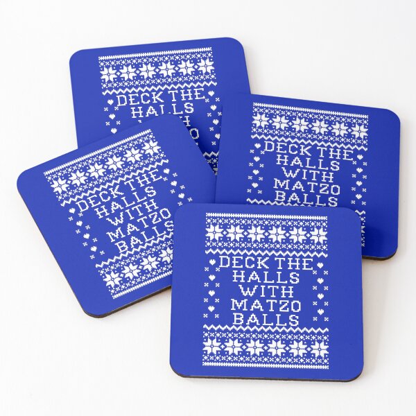 Item preview, Deck The Halls With Matzo Balls - Ugly Hanukkah Sweater Style designed and sold by Christmas-Tees.